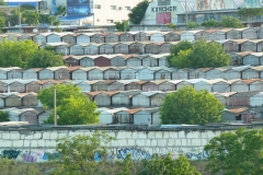 Гаражи в Севастополе как соты.